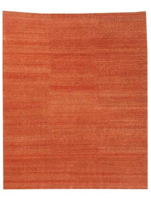 Tappeto contemporaneo nepalese moderno monocolor rosso