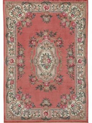 tappeti cinesi 90 line rosa e beige fantasia floreale
