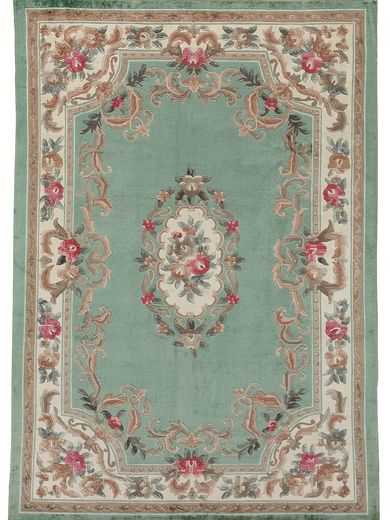 tappeti 90 line cinese azzurro verde floreale
