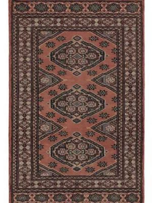 tappeto pakistano antico, rosso con disegni geometrici tribali