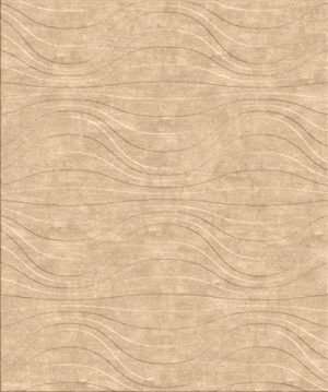 Tappeto contemporaneo Arazi Home collezione Canova bianco con motivi decorativi a onda bianchi