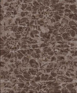 Tappeto contemporaneo Arazi Collection linea Canova marrone con motivi decorativi floreali