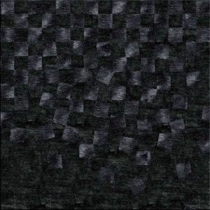 Tappeto contemporaneo Arazi Collection linea Checker a scacchi neri