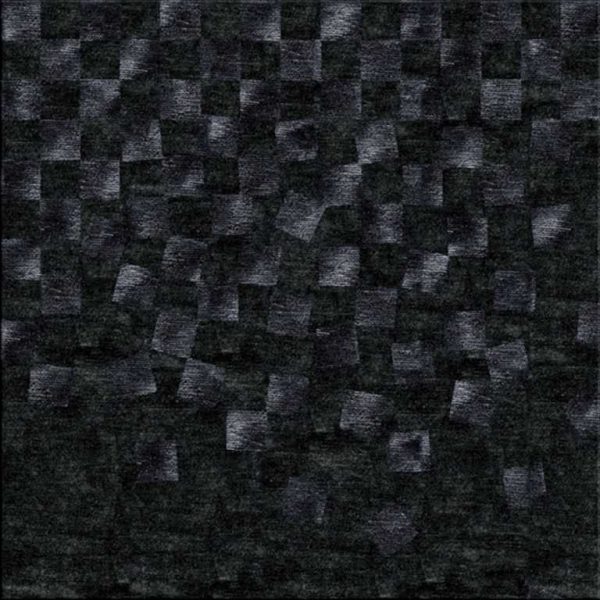 Tappeto contemporaneo Arazi Collection linea Checker a scacchi neri