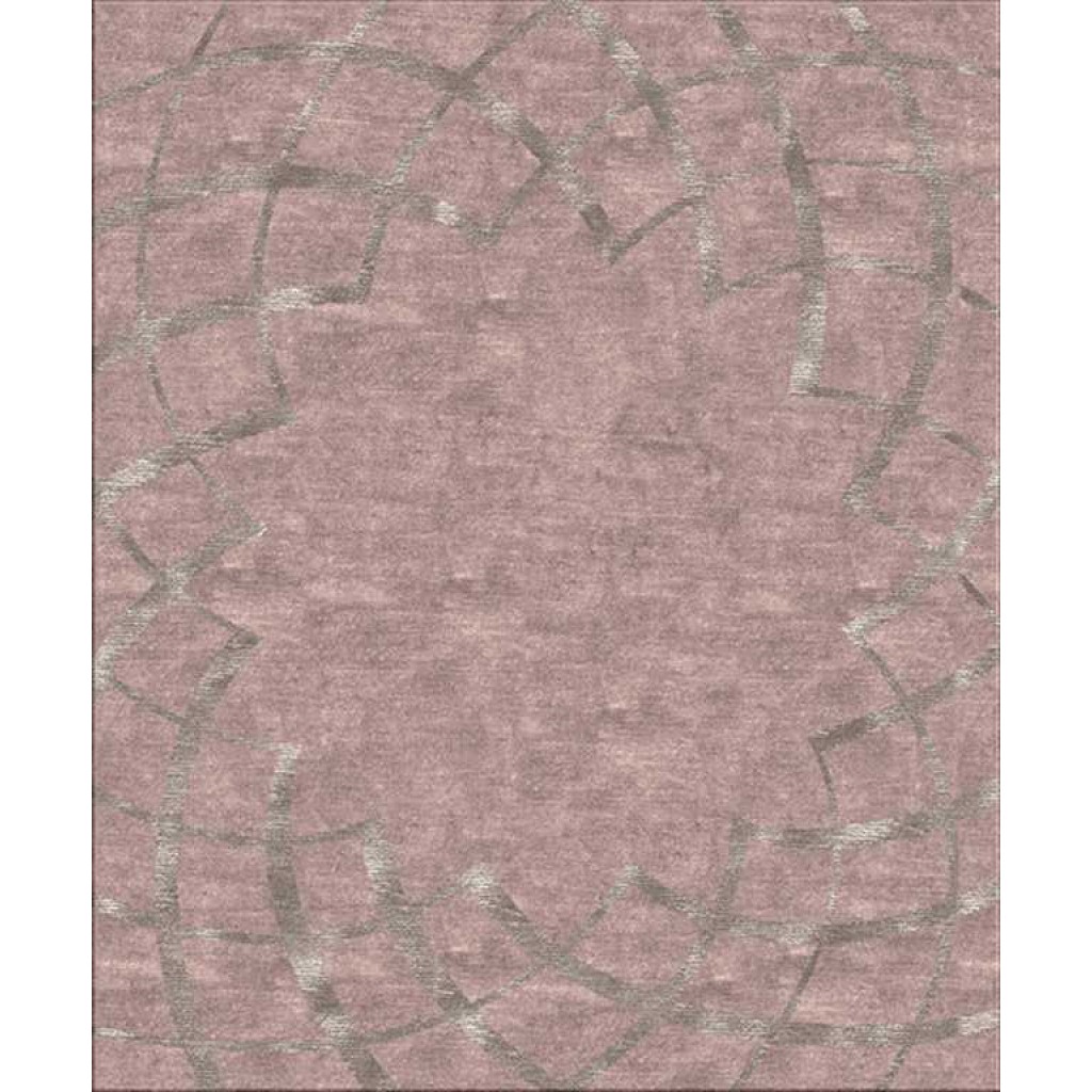 Tappeto contemporaneo Arazi Collection linea Classic grigio con motivi decorativi classici lineari argento