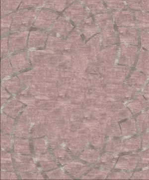 Tappeto contemporaneo Arazi Collection linea Classic grigio con motivi decorativi classici lineari argento
