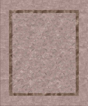 Tappeto contemporaneo Arazi Collection linea Classic grigio con motivi decorativi classici stilizzati a fiore e ghirlanda argento e bordo marrone