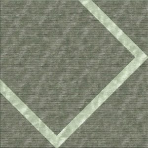 Tappeto contemporaneo Arazi Collection Stripes grigio con motivi decorativi lineari bianchi
