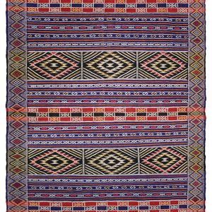 Tappeto contemporaneo kilim artorient con decorazione a fasce