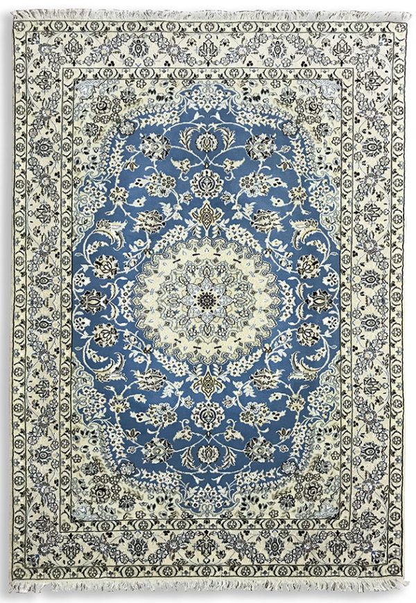 tappeto persiano tradizionale Nain nola 2,42x1,75