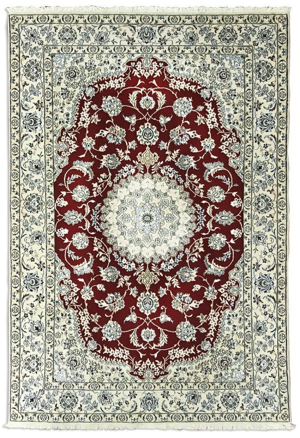 tappeto persiano tradizionale Nain nola 2,56x1,56