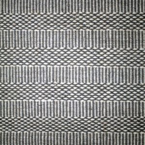 Tappeto contemporaneo Artorient della collezione Arazi Flat, grigio e bianco con decorazioni geometriche astratte, dettaglio