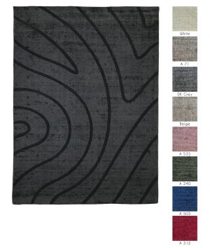 tappeti contemporanei Monocolor Bilbao Cut della collezione Arazi Home di artorient disponibili in diverse tonalità