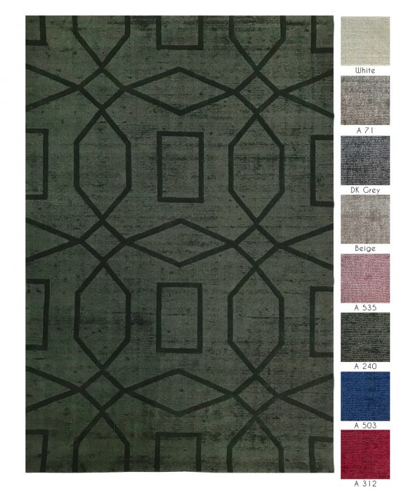 tappeti contemporanei Monocolor Bilbao Cut della collezione Arazi Home di artorient disponibili in diverse tonalità