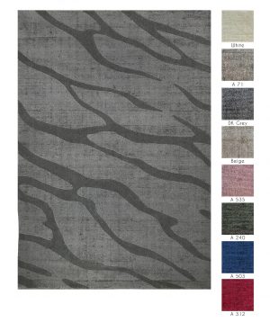 tappeti contemporanei Monocolor Bilbao Cut della collezione Arazi Home di artorient disponibili in diverse tonalità