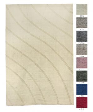 tappeti contemporanei Monocolor Bilbao Cut della collezione Arazi Home di artorient disponibili in diverse tonalità