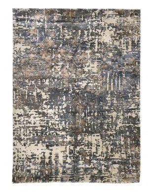 tappeto contemporaneo Miami della collezione Arazi Home di artorient, beige con macchie di colore grigio e marrone