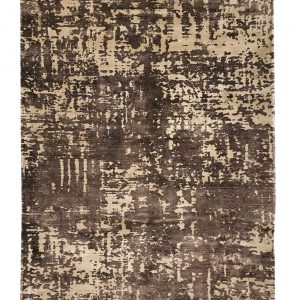 tappeto contemporaneo Miami della collezione Arazi Home di artorient, marrone con macchie di colore beige