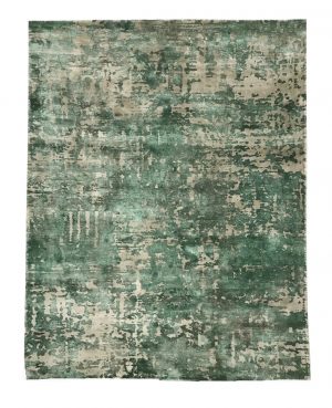 tappeto contemporaneo Miami della collezione Arazi Home di artorient, grigio con macchie di colore verdi