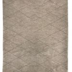 tappeto contemporaneo Monocolor della collezione Arazi Home di artorient, grigio con decorazioni geometriche lineari a rombi