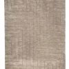tappeto contemporaneo Monocolor della collezione Arazi Home di artorient, beige con decorazioni lineari astratte marroni