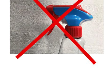 banner artorient lavaggio con spruzzatore e croce rossa