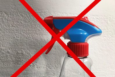 banner artorient lavaggio con spruzzatore e croce rossa