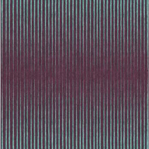 Tappeto contemporaneo Artorient della collezione Lotus Arazi Home, viola con fasce effetto zebrato azzurre