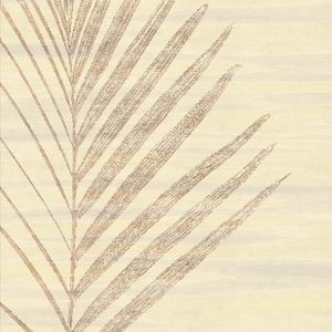Tappeto contemporaneo Artorient della collezione Leaves Arazi Home, beige con foglia marrone