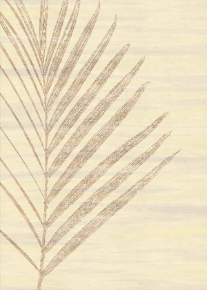 Tappeto contemporaneo Artorient della collezione Leaves Arazi Home, beige con foglia marrone