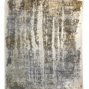 Tappeto contemporaneo Artorient della collezione Oxid Arazi Home con macchie di colore beige, grigie e marroni