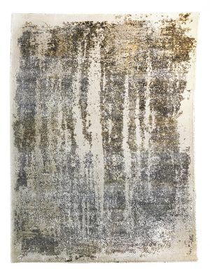 Tappeto contemporaneo Artorient della collezione Oxid Arazi Home con macchie di colore beige, grigie e marroni