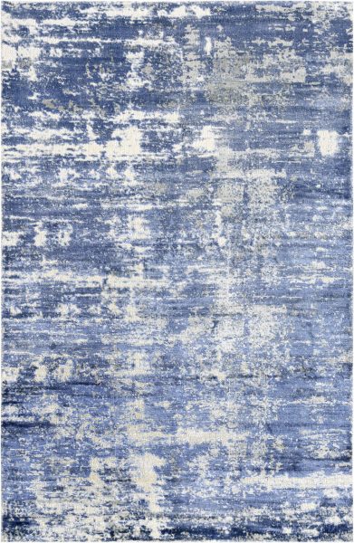 Tappeto contemporaneo Oxid con sfumature azzurre, argento e grigie della collezione Artorient Arazi Home