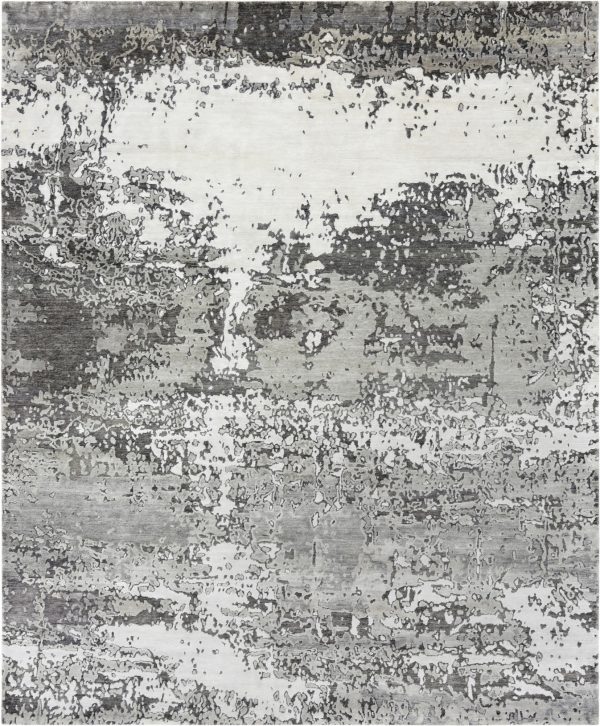 Tappeto contemporaneo Imperial Arazi Home della collezione Artorient, mix di sfumature di grigio e argento