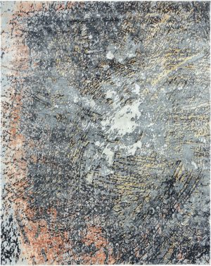 Tappeto contemporaneo Imperial multy Arazi Home della collezione Artorient, mix di colori bianco, grigio, giallo e arancio
