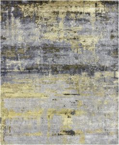 Tappeto contemporaneo Riviera Arazi Home della collezione Artorient, mix di sfumature di grigio, argento, giallo