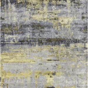 Tappeto contemporaneo Riviera Arazi Home della collezione Artorient, mix di sfumature di grigio, argento, giallo