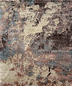Tappeto contemporaneo Riviera con sfumature marrone, sabbia e grigio della collezione Artorient Arazi Home