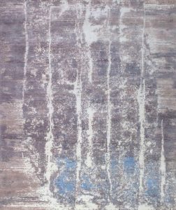 Tappeto contemporaneo Riviera della collezione Artorient Arazi Home con nei toni del grigio e con sfumature azzurre