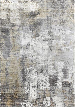 Tappeto contemporaneo Imperial con sfumature argento e marrone della collezione Artorient Arazi Home