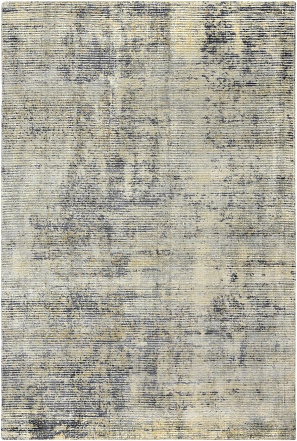 Tappeto contemporaneo Imperial con sfumature argento e oro della collezione Artorient Arazi Home