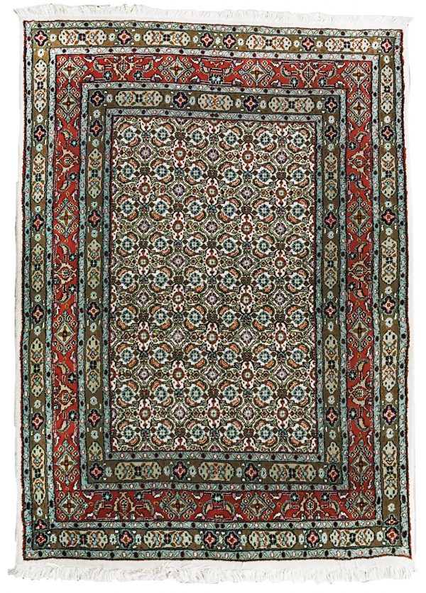 tappeto persiano mud con motivo decorativo geometrico a tutto campo