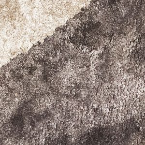 dettaglio fibre tappeto circle color beige, tortora e grigio scuro della collezione Arazi Collection