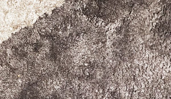 dettaglio fibre tappeto circle color beige, tortora e grigio scuro della collezione Arazi Collection