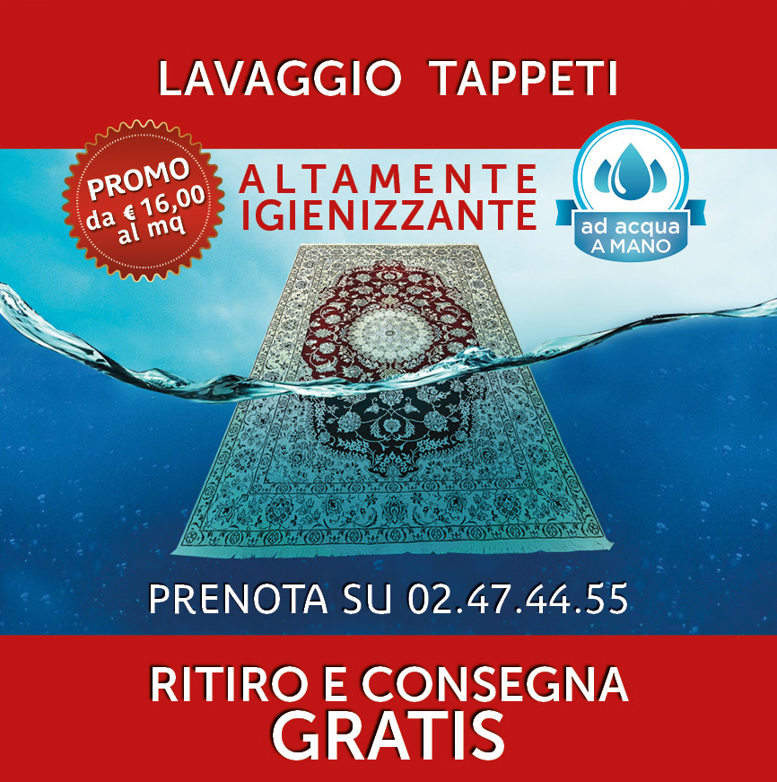 Promo di maggio Lavaggio tappeti