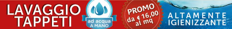Promozione di maggio lavaggio tappeti
