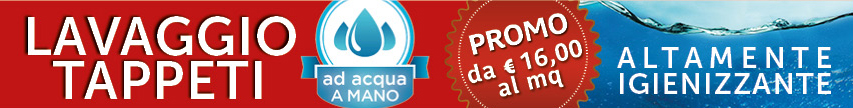 Promozione di maggio lavaggio tappeti