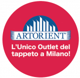 logo artorient sfondo rosso